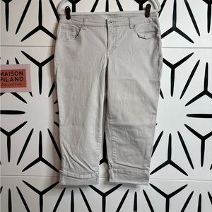 Style & Co Curvy Fit Capri Jeans – Gray – Size 14P